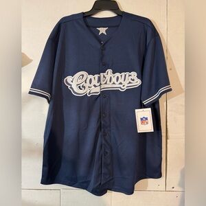 Born X Raised Dallas Cowboys Baseball Style Stitched Jersey Mens XL NWT RARE🚨🔥